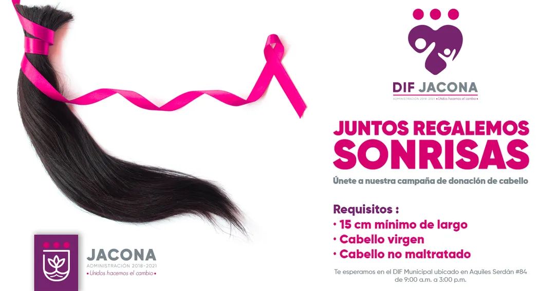 Jaconagob's tweet photo. ¡Ayúdanos a regalar sonrisas! ✂️💜

Si cumples con los requisitos, trae tu donativo a 📍Aquiles Serdán #84 de ⏰9:00 a 15:00 horas. #UnidosHacemosElCambio https://t.co/YUqiU54scn
