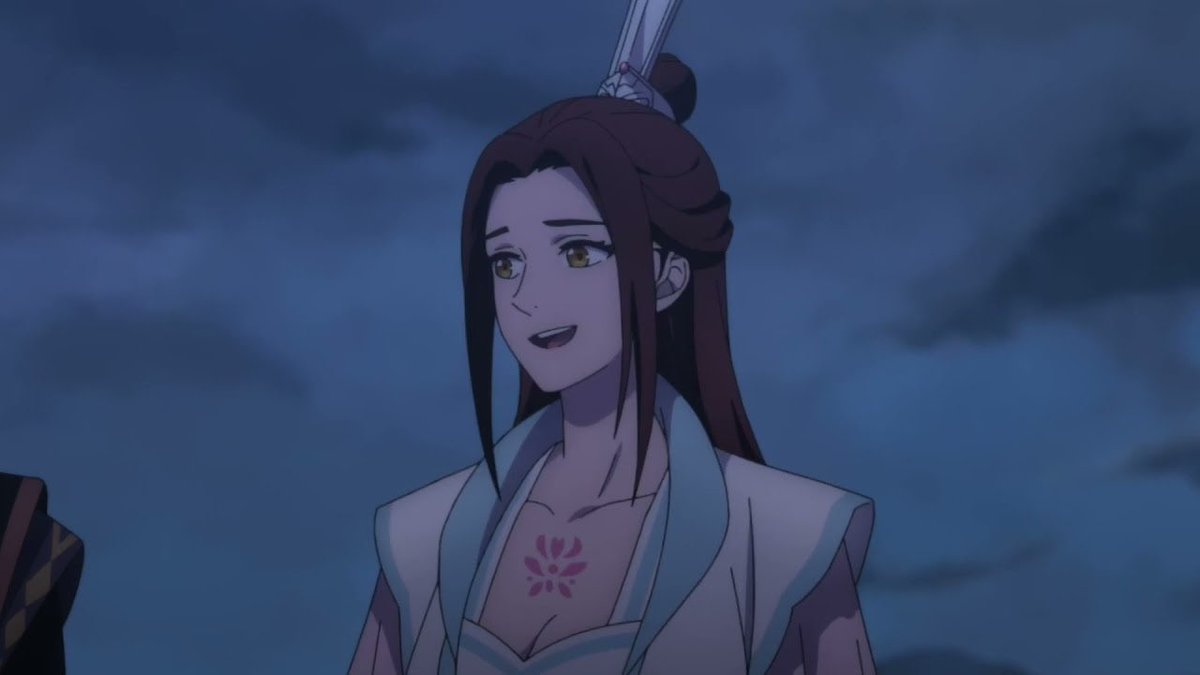 TransOTD's tweet photo. 🏳️‍⚧️ The trans-colored character of the day is... Shi Qingxuan from Tian Guan Ci Fu!! 🏳️‍⚧️ She is also *canonically bigender/genderfluid!! 🏳️‍⚧️ https://t.co/cYLiXrrfYa
