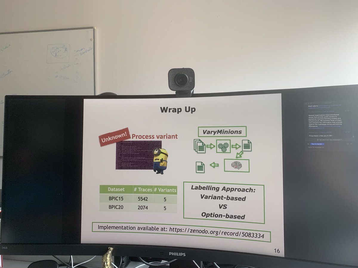 ⁦<a href="/FortzSophie/">Sophie Fortz</a>⁩ wrapping our paper on VaryMinions ⁦<a href="/MaLTeSQuE_2021/">MaLTeSQuE Workshop</a>⁩ cc ⁦@xdevroey⁩ ⁦<a href="/UNamurCSFaculty/">UNamur - Faculté d'Informatique</a>⁩