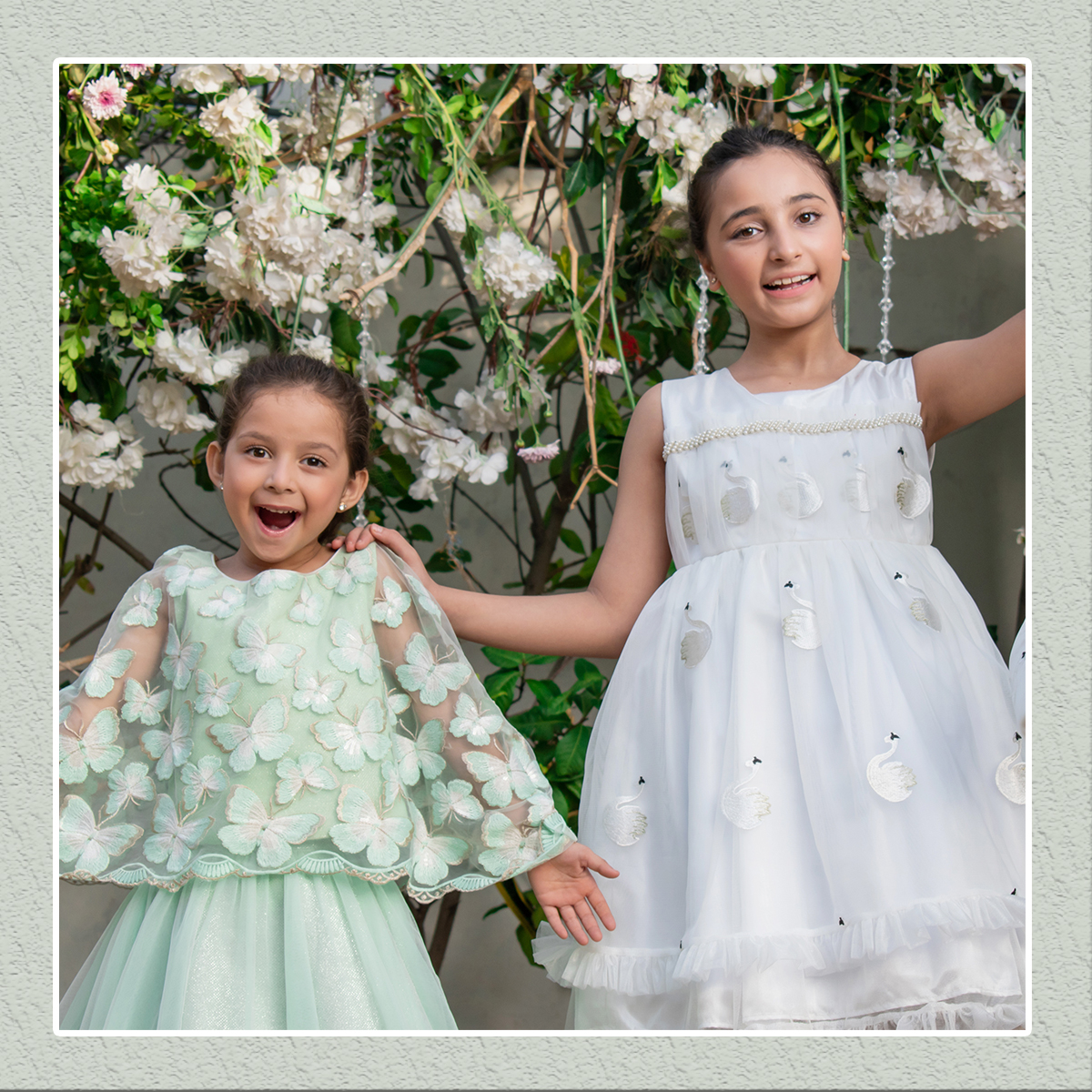 Enjoy your summer parties in these pastles frocks.
Available in stores and online. 
sanas.pk

#SANAS #newcollection #frocks #pastelcolors #capestyle #butterflyembroidery #whiteswan #partywear #dayparty #fashion #funwear #kidsfashion