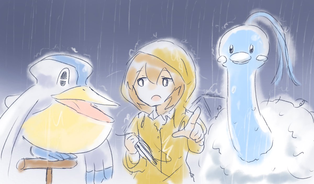 ダブルバトルの練習を始めました ガタスのイラスト