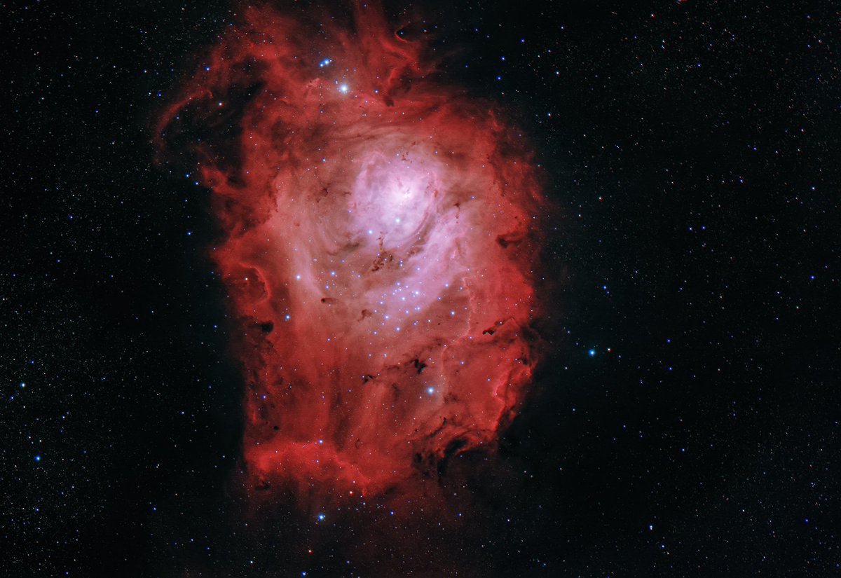 mchorror's tweet photo. Messier Catalog 8 (M8) or best known as The Lagoon Nebula in HaRGB image. An Hour and 14 minutes data from Balai Cerap Kota Baharu. Thank you Dr Mahamarowi for the permission to process and publish the data. #DSO #Astrophotography #Celestial #MessierObject #EmissionNebula https://t.co/cwZrOUm9nu