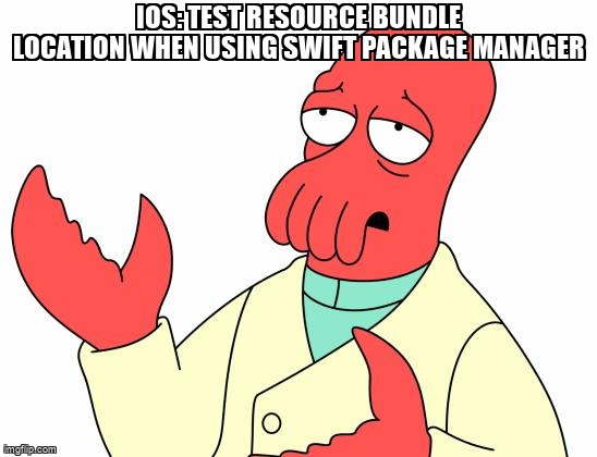 overflow_meme's tweet image. iOS: Test resource bundle location when using Swift Package Manager stackoverflow.com/questions/6889… #swiftpackagemanager