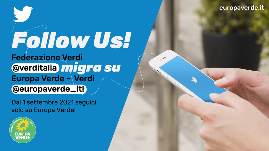 ecologica_it's tweet photo. 🐦Follow us! Il profilo Twitter @verditalia, dal #1settembre, migra su @europaverde_it. 

Un unico canale per il partito #ecologista italiano. Passaparola🗣️! https://t.co/7ujD2CJqxR