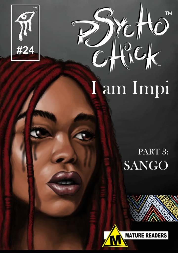 PsychoChickBook's tweet photo. We are the daughters of the #sangomas you tried to burn!Go download our new season of #psychochick #IAMIMPI
Part 3 available today @ https://t.co/huVr4Pviea
#psychochickbook #freedownload #comic #comicbooks #graphicnovel #comix #picturebook #ebook  #indiecomics  #freeseries #zulu https://t.co/ebQYGJSe7l