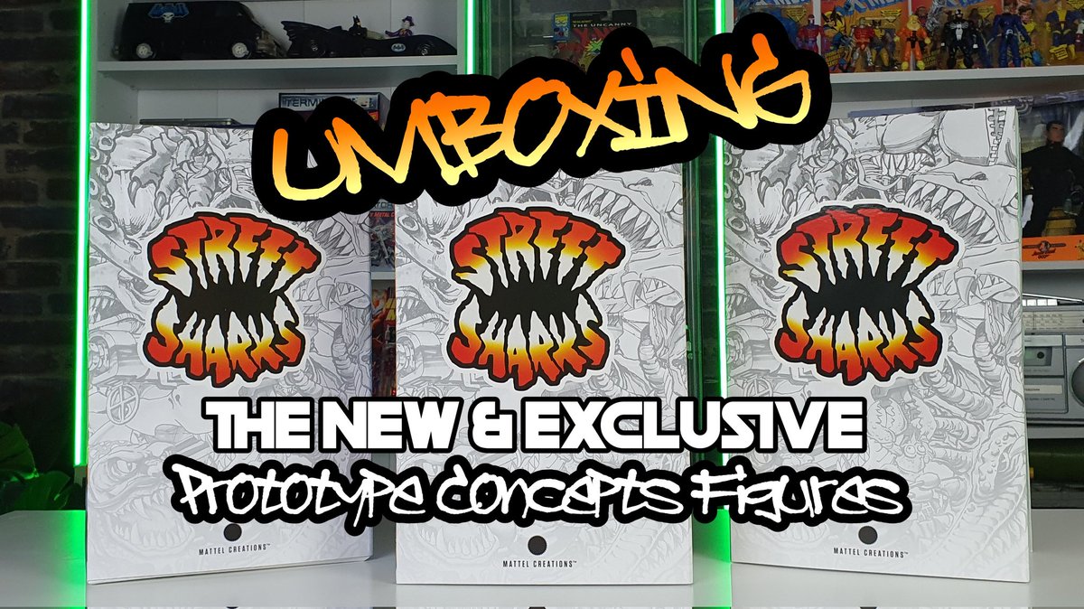 ToyScavenger's tweet photo. ☆☆ BREAKING TOY NEWS ☆☆
#STREETSHARKS are Back! To start 3 figures have been released which are based on the original CONCEPT in the 90s
I got to take a closer look at these in person &amp; you can see my reaction &amp; all the Packaging on my video
#Jawesome
https://t.co/d5DhYIgqJE https://t.co/SXXr8UU6K7