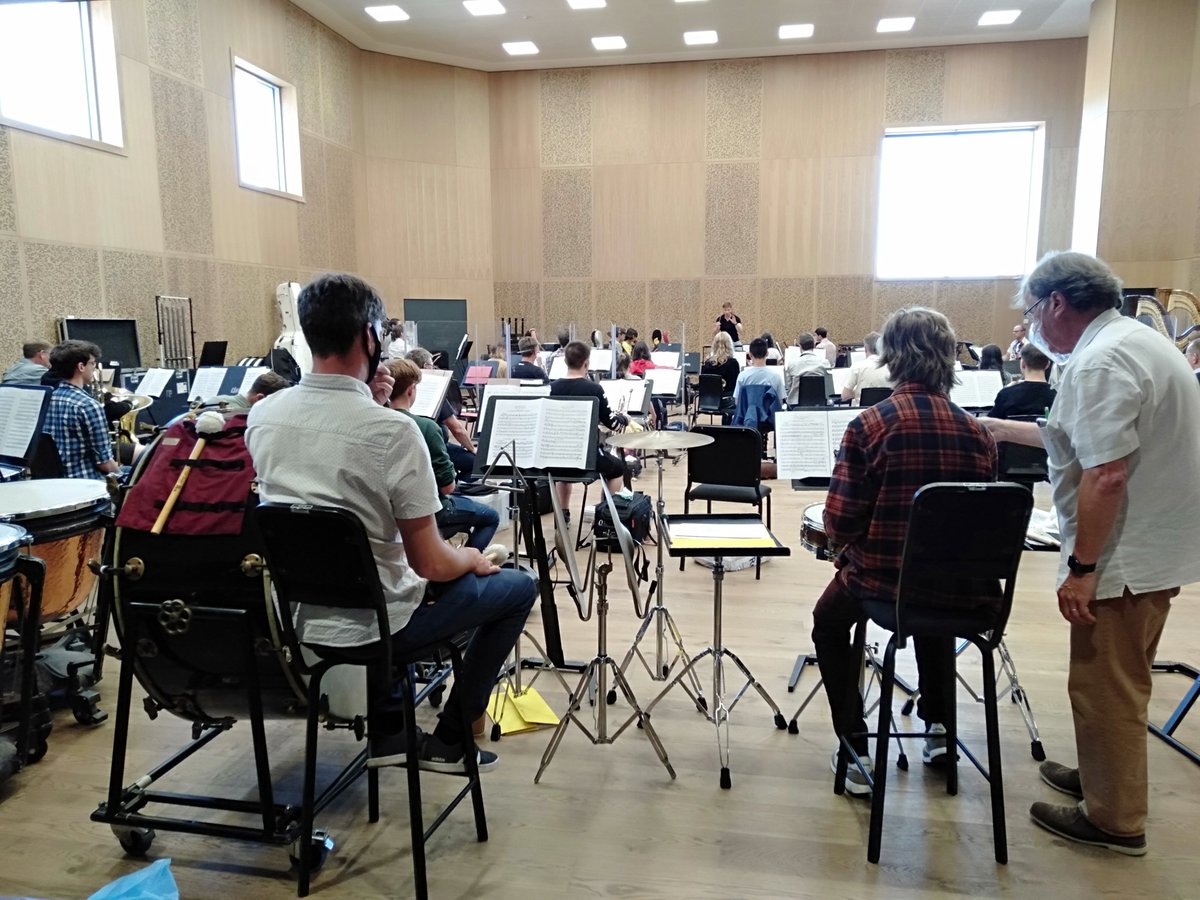 Enjoying listening to the first read through of Bizet and Borodin's music played by young @opera_north Orchestra Academy participants. Can't wait to see how they develop over the week under the baton of @leethereynolds