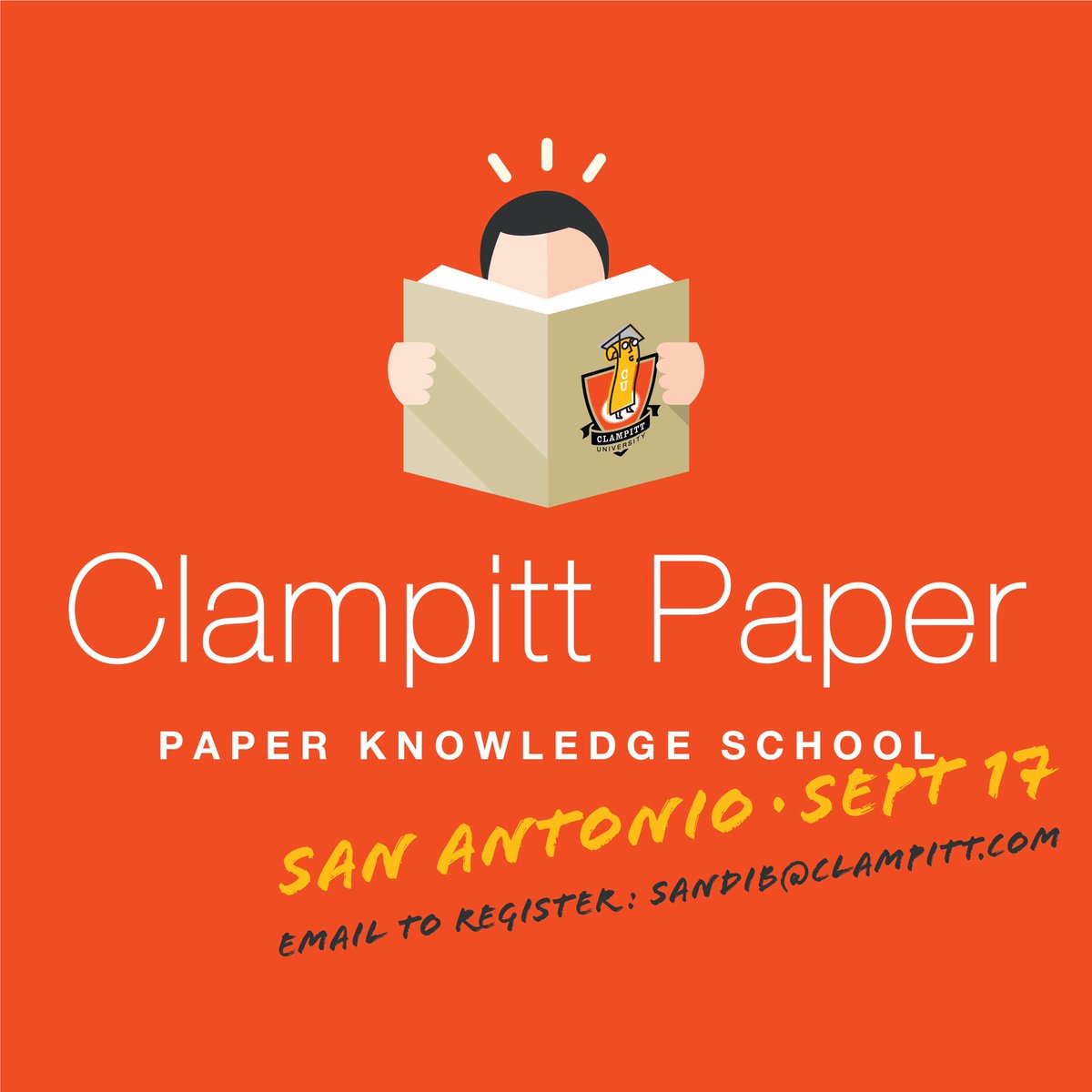 Interested in becoming a “Paper Nerd” ? Clampitt Paper San Antonio invites you to explore and learn all the nuances of paper that can help you no matter what industry you’re apart of. Register to see what all the hype is about!! 

#paperlover #paperpeople #familyrunsince1941