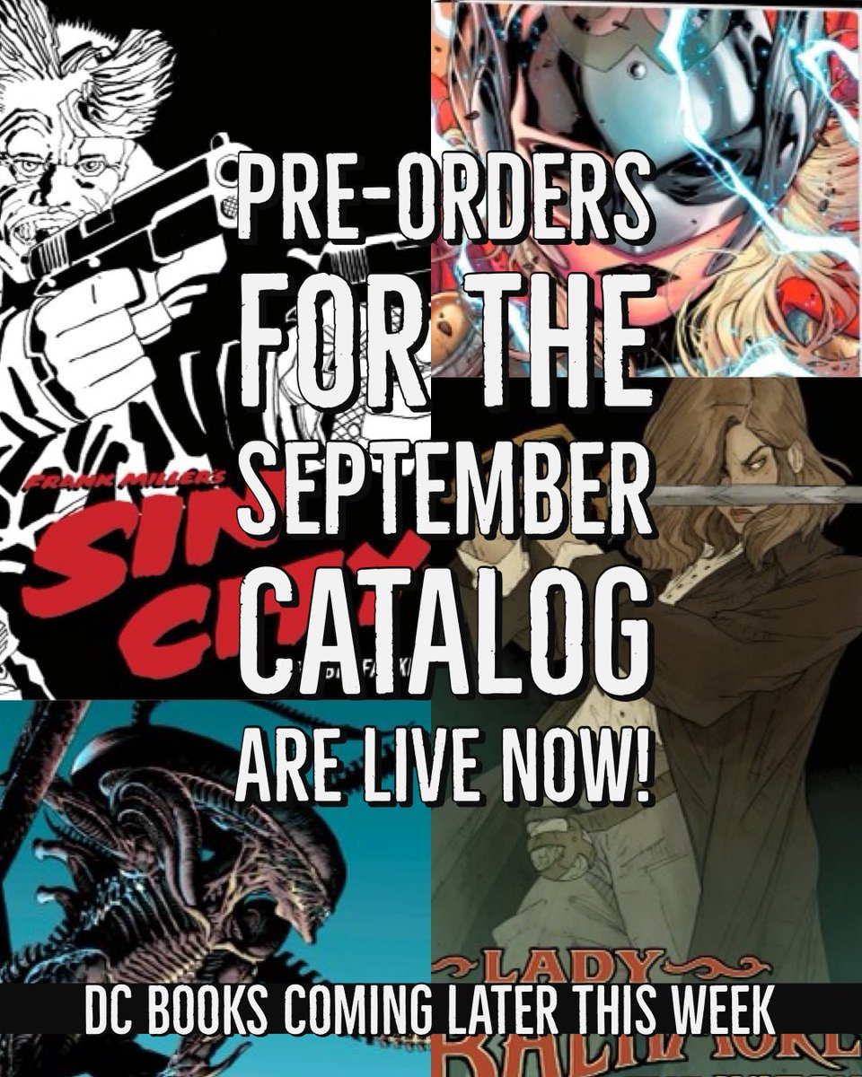 Pre-Orders for the September catalog are now live! There’s some great books this month including one on my longtime wish list, the Thor by  @mattfraction Omnibus! https://t.co/yjMfNDCwnw