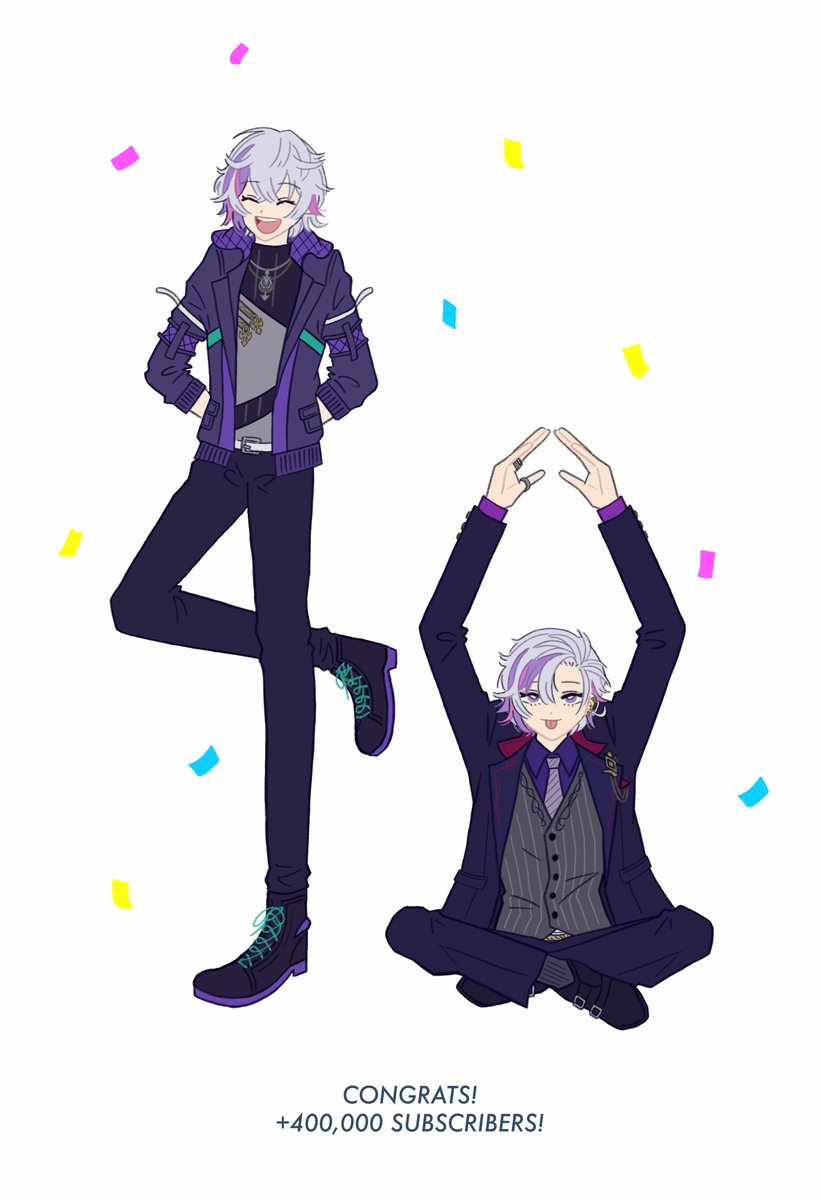 「40万人おめでとう🎊
 #絵スコート 」|沼じゃんのイラスト