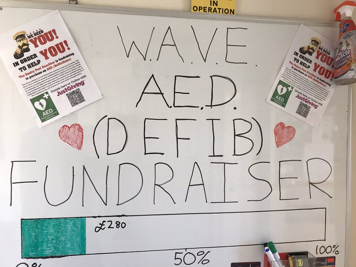jedimasterchris's tweet photo. I’m raising money for a defibrillator for the Waddington Aircraft Viewing Area to benefit all staff and customers. I’ve raised £280 so far. You can donate online at https://t.co/IKXxB5ANdL or at the Shop where there’s a tin in the window. Would appreciate RT’s @sentrypost https://t.co/KkQ4GPYay4