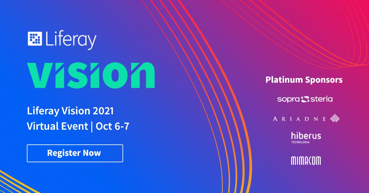 Liferay's tweet photo. ✨Say hello to our Platinum Sponsors who are helping to make #LRVision20201 an awesome event! ✨Have you signed up for Vision yet? https://t.co/3B930IFIBL https://t.co/0d1xVFPfE9