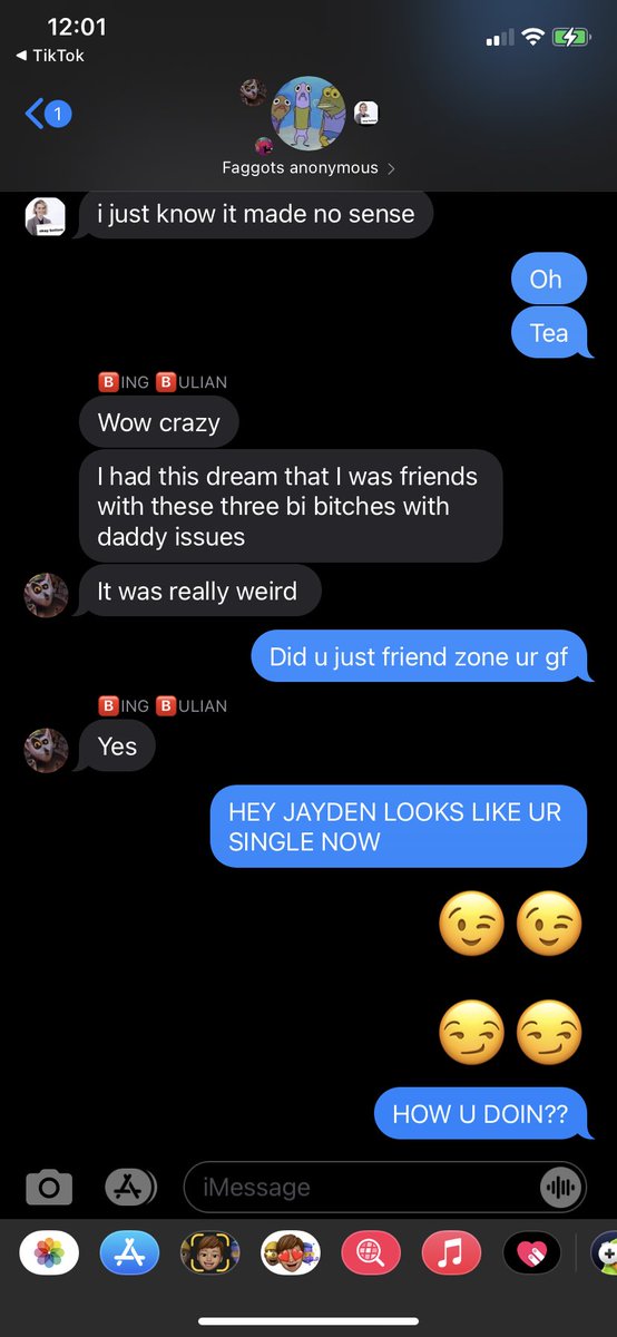 We let the straight bf into the gc