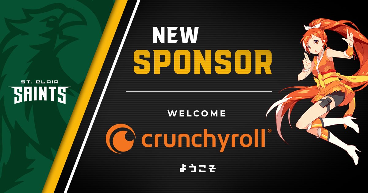 SaintsGamingCA's tweet photo. Welcome @Crunchyroll to Saints Nation!

We're excited to bring Crunchyroll on-campus activations and events to @StClairCollege starting in Sept. and growing even larger in 2022 with the completion of our new esports facility!

📰Read more: https://t.co/NSAeY9lTrS https://t.co/nXYqVq7uLa