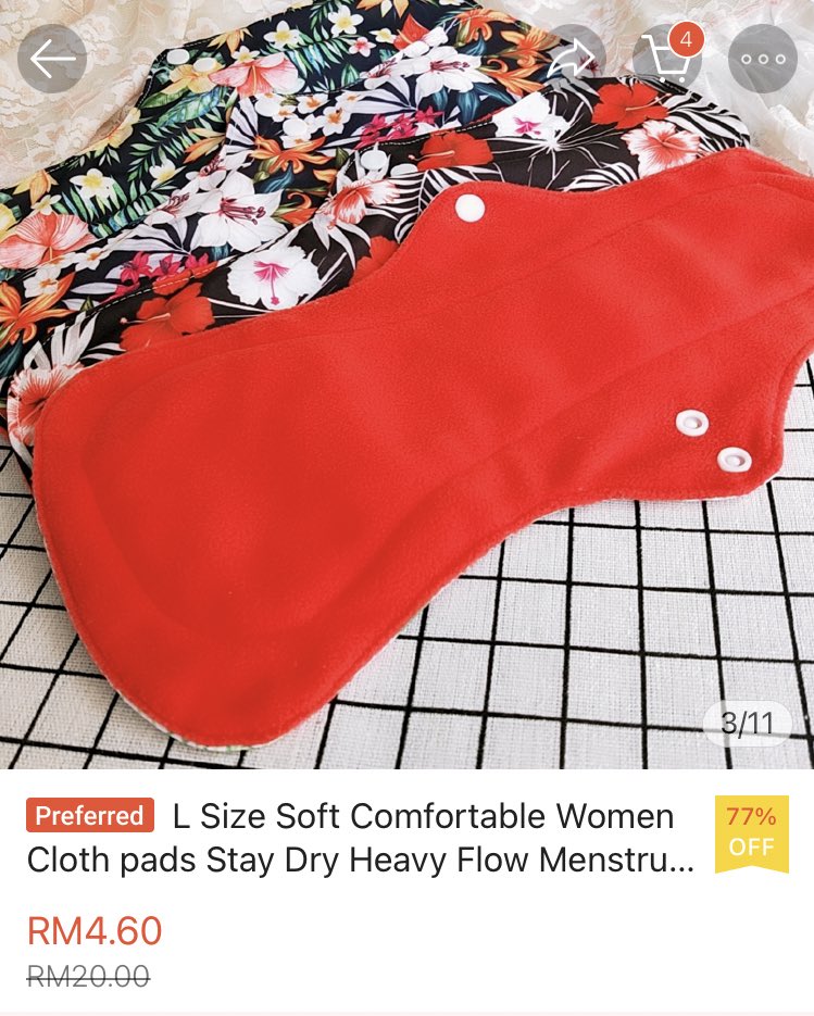 @emptyshadoww Reusable pads! Omg Malaysians need to talk more about these. Honestly it works best!
✅ more absorption 
✅ less leaking 
✅ super comfy
✅ long lasting 
✅ eco friendly 

#endperiodpoverty #reusablepad