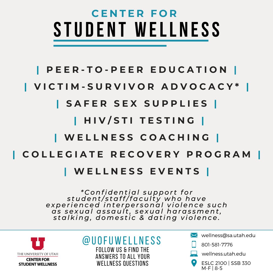 Fall Semester has just arrived! 

Here's a little about our office.  Stay on the lookout for updates and more information about our services!

Best of success this semester!