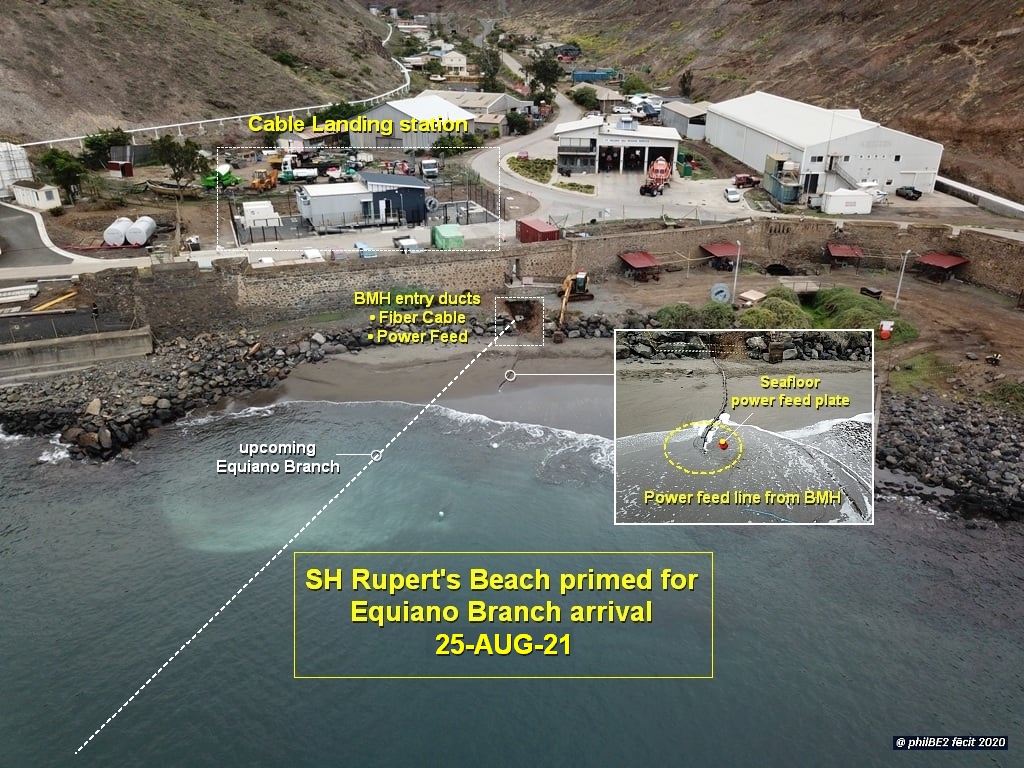 philBE2's tweet image. 23AUG21 • Equiano cable 🌍 Europe-Africa Phase #1 • 🇸🇭St Helena news

Despatch from Our Man in 🇸🇭St Helena❗️

🇮🇹🚢CS Teliri due in Rupert&apos;s Bay 25AUG21, 
shore-end landing ops expected next day, weather permitting.

Read all about it❗️

📰 sainthelena.gov.sh/2021/news/fibr…

@GoogleCloud