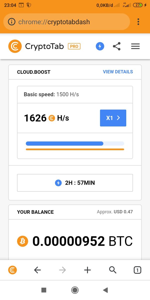 sida_22's tweet photo. Free kecepatan 2x untuk sebulan lumayan. 
Yg blm mining di cryptotab buruan download yg versi lite maupun Pro atau bisa yg pakai vpn sama* bisa buat mining. 

Ni jalan miningnya. 
https://t.co/vlHkyBn4iP

#NOSCAME #LEGIT Asli bisa WD https://t.co/s4W2A5cpim