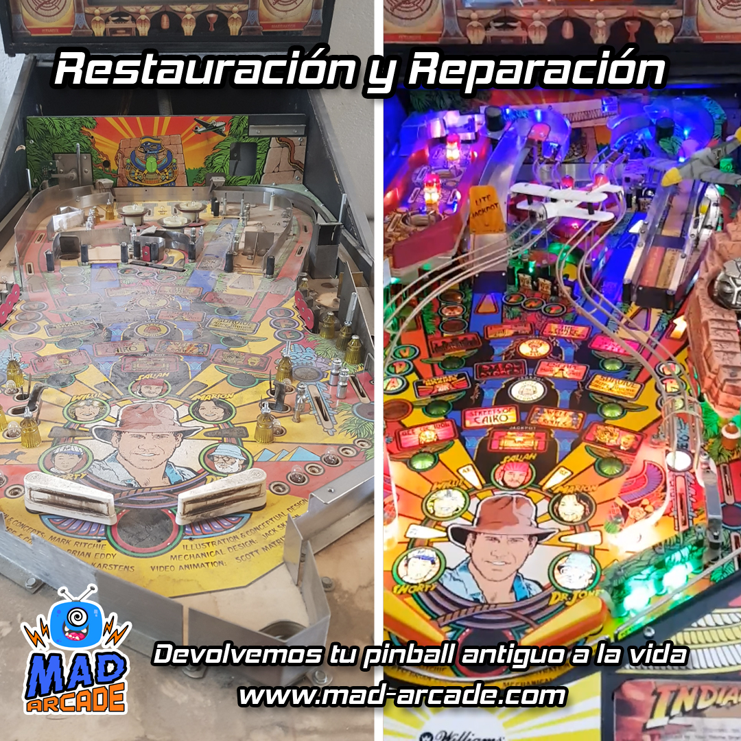 Mad_Arcade_SL's tweet photo. En Mad Arcade somos expertos en restauración y reparación de pinballs con más de 30 años de experiencia en el sector.
Si tienes un pinball al que quieras devolver a sus mejores años, ponte encontacto con nosotros para un presupuesto sin compromiso.
662275005 - info@mad-arcade.com https://t.co/HTHGG87qLc