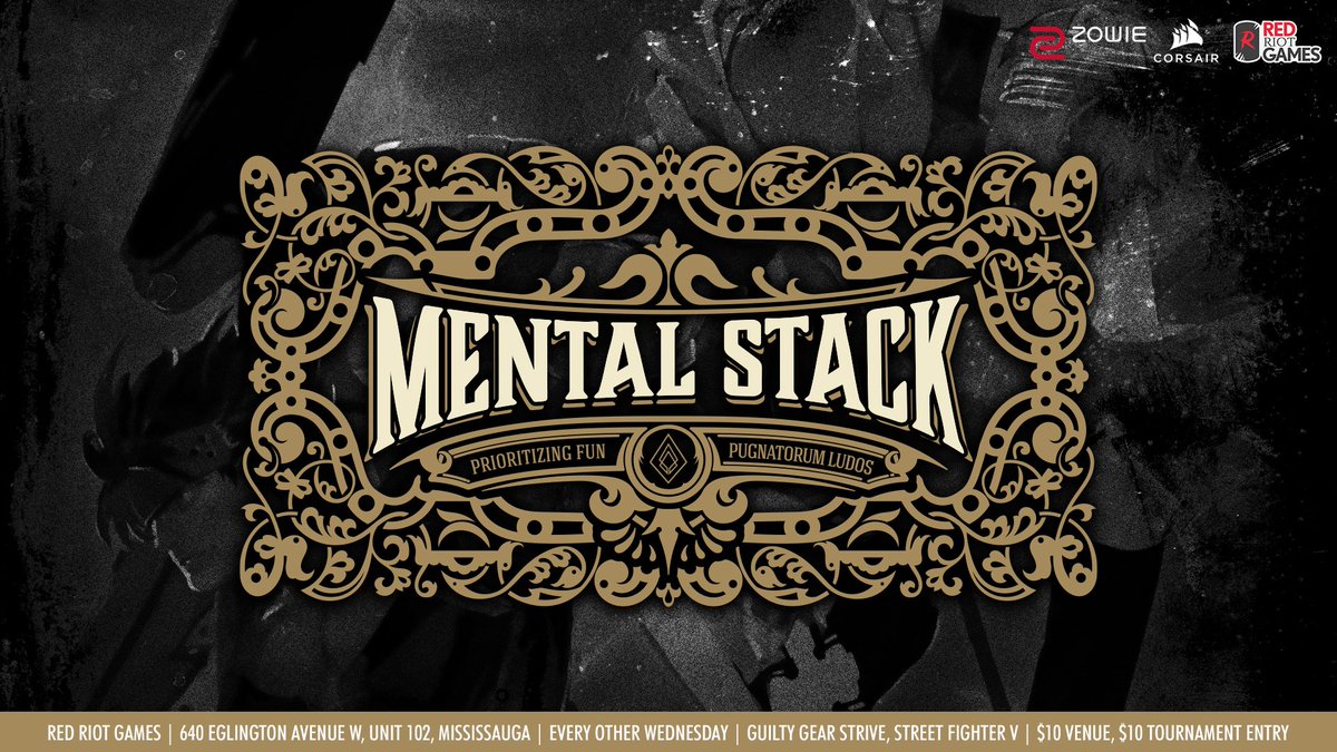 Incendium_GG's tweet photo. We're back in Mississauga this week for #MentalStack
Join us this Wednesday, August 25th at @RedRiotGames1 for some #GGST #SFVCE action!
20 Attendee COVID-91 limit in place. RSVP by signing up on @smashgg
Check out the details at https://t.co/Og3lnvBY3T https://t.co/QvO6zwCXtC