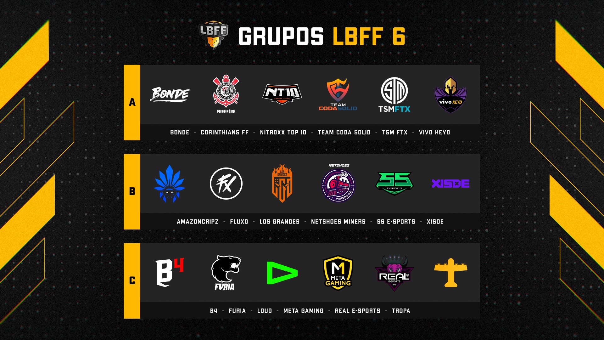 Free Fire: CSA anuncia line-ups para o competitivo do jogo - Pichau Arena