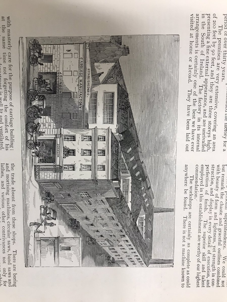 CorkPMuseum's tweet photo. Our latest acquisition is this wonderful glass and gold leave sign for Johnson Carriage Builders of Nelson Place (mid to late 19th century). The image shows the premises in 1892 on what is now called Emmett Place. Conservation is needed before it will go on display. https://t.co/nfFZKU8UFd