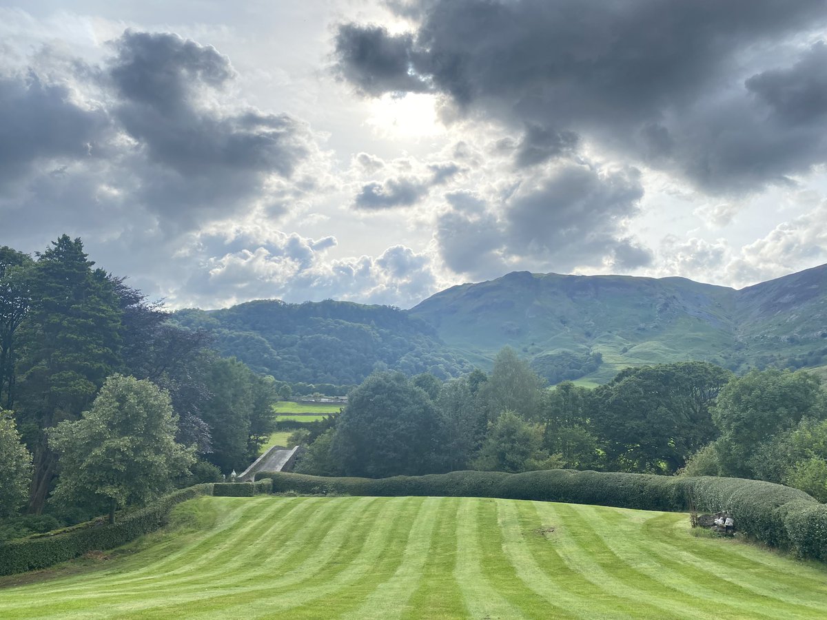 Lawns trimmed …. #borrowdale #hotelgrounds #roomswithaview