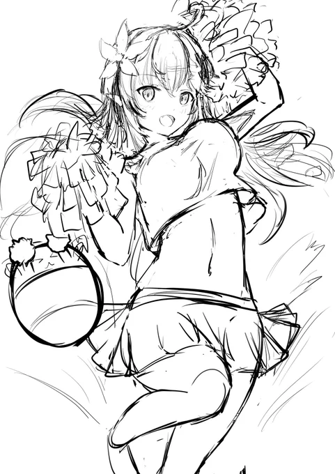 チアガールラミィちゃんラフ 