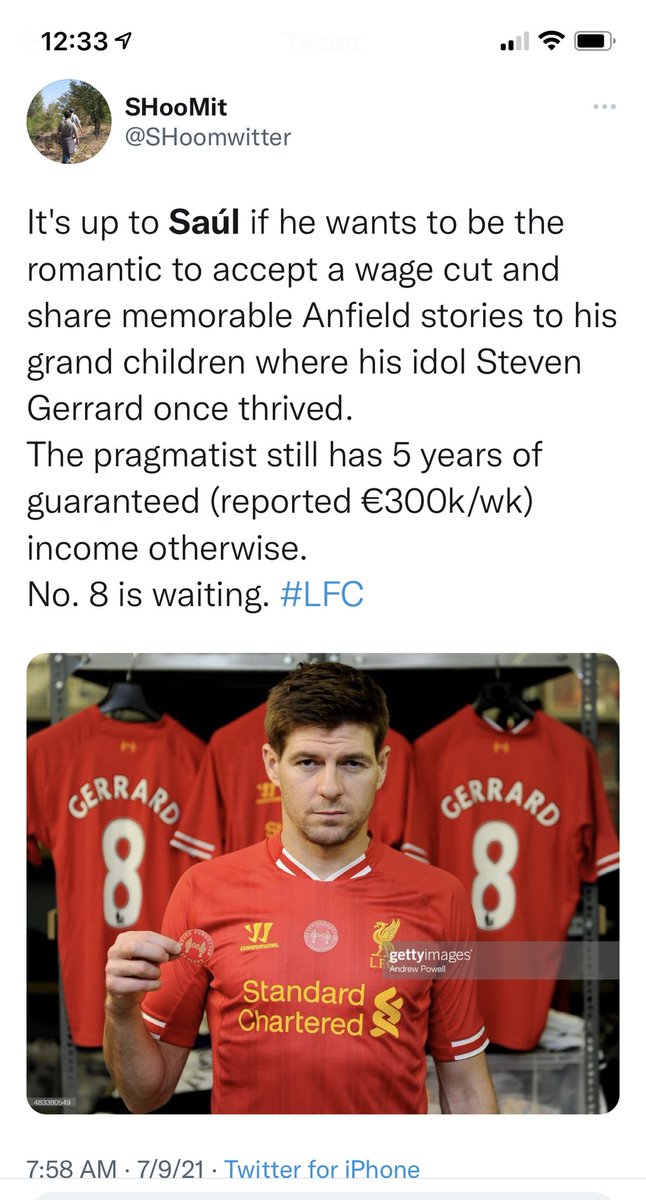 SHoomwitter's tweet photo. I’ve said it a while back that with #LFC, it was always a wage issue. #Arleti need to get him off the books while with #CFC it's not a priority signing as they want Jules Kounde done ASAP. #Saul https://t.co/vTbCXdjCz2