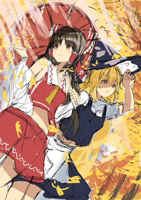 久しぶりに東方イラスト描きたくなってしまったw
勢いで描いたラフです 