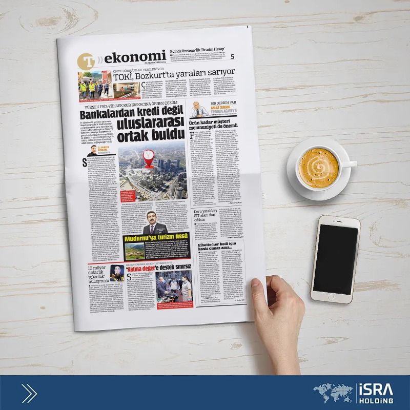 Yönetim Kurulu Başkanımız Abdurrahim Tavlı; Türkiye gazetesinde yayımlanan röportajında, İsra Holding’in yeni projesi V Mall İstanbul için izlenen finansman modelini ve AVM sektörünün ülkemizdeki güncel durumunu değerlendirdi.