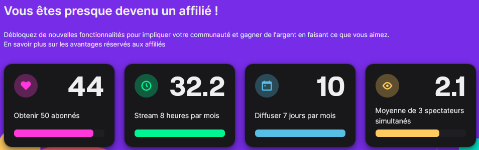 KishueCORP's tweet image. On y est presque à l'affiliation, plus qu'au moins 3 personnes présentes à discuter à chaque live et 6 personnes à me suivre. J'étais plus qu'à 2 personnes mais des personnes mon unfollow ne faites pas ça svp 🙏
twitch.tv/kishuecorp
#Twitch #Affiliation #MiniVictory