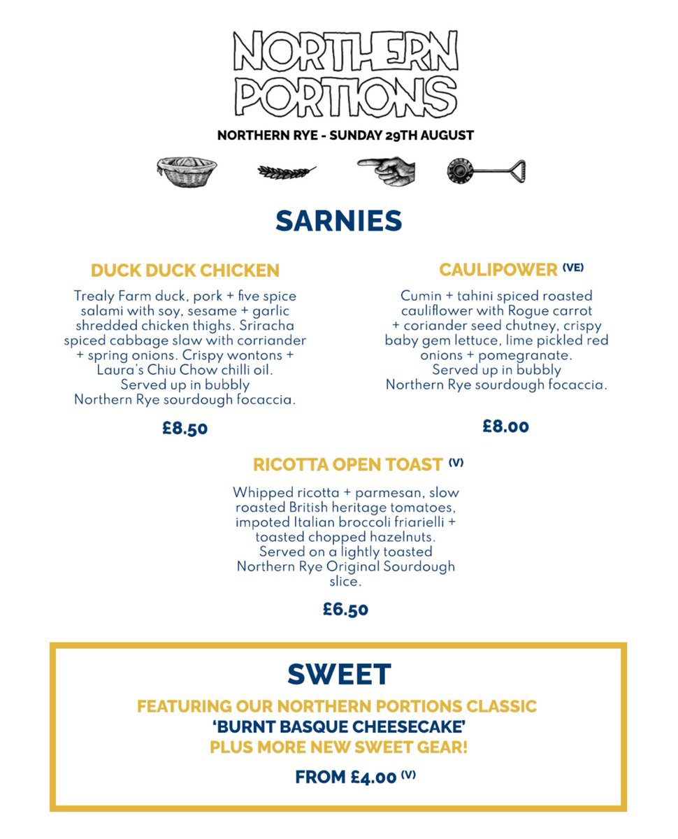 NPTEESSIDE's tweet image. We’re bringing the people’s favourite Duck Duck Chicken to Northern Rye this Sunday, who’s coming? 

Swipe to see our full menu, we’re bringing you some new sweet stuff and we’re a bit excited about it - all will be revealed! #newcastlefood #streetfood #northeastfoodies
