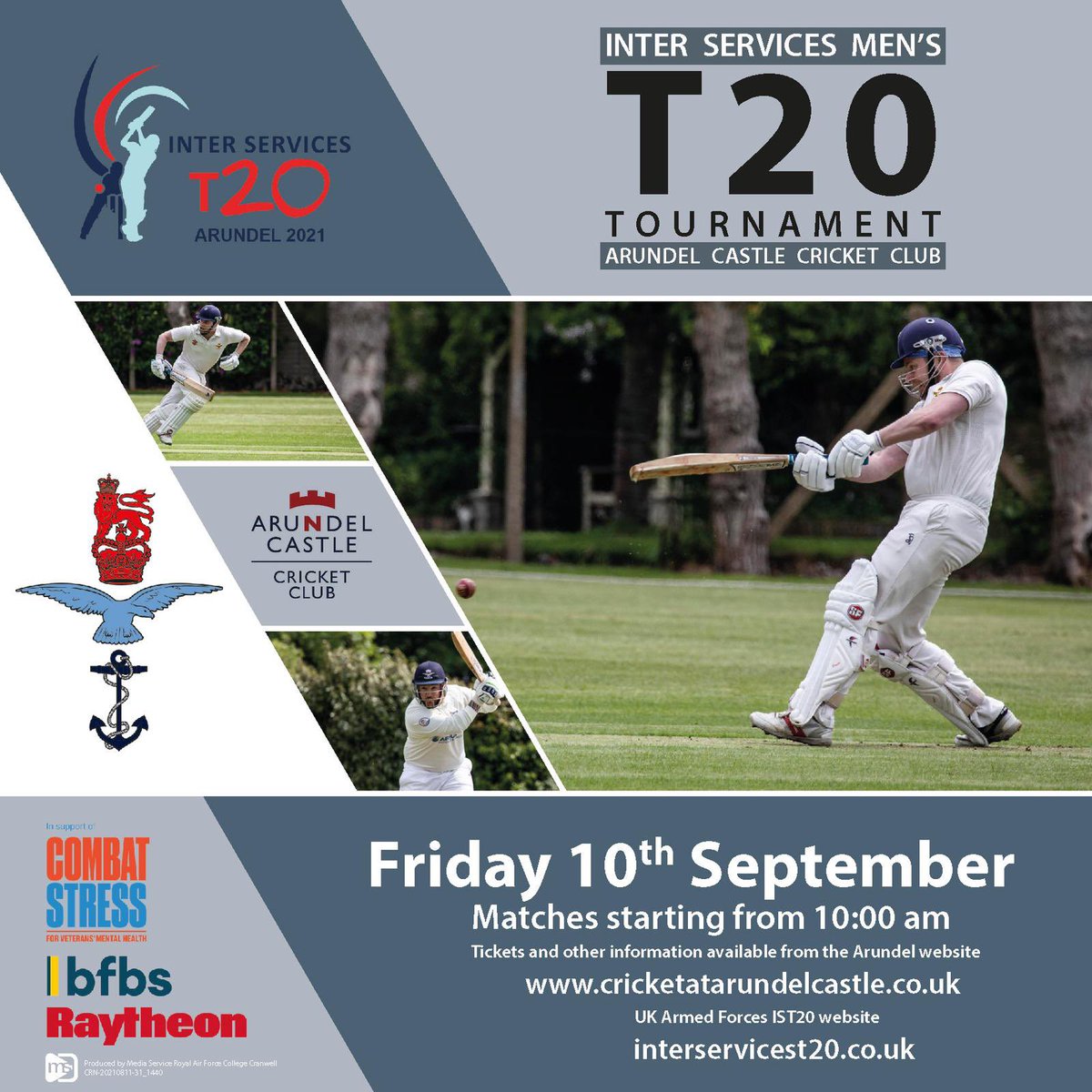 RAFCAWomen's tweet photo. Not long until the men’s T20 Interservices at the beautiful @FACCC_Cricket. See their website for details and tickets!
@Fujitsu_Defence
@AtlanticAvInst
@OfficersAssoc
#novasystems https://t.co/GlD4Htkl5S