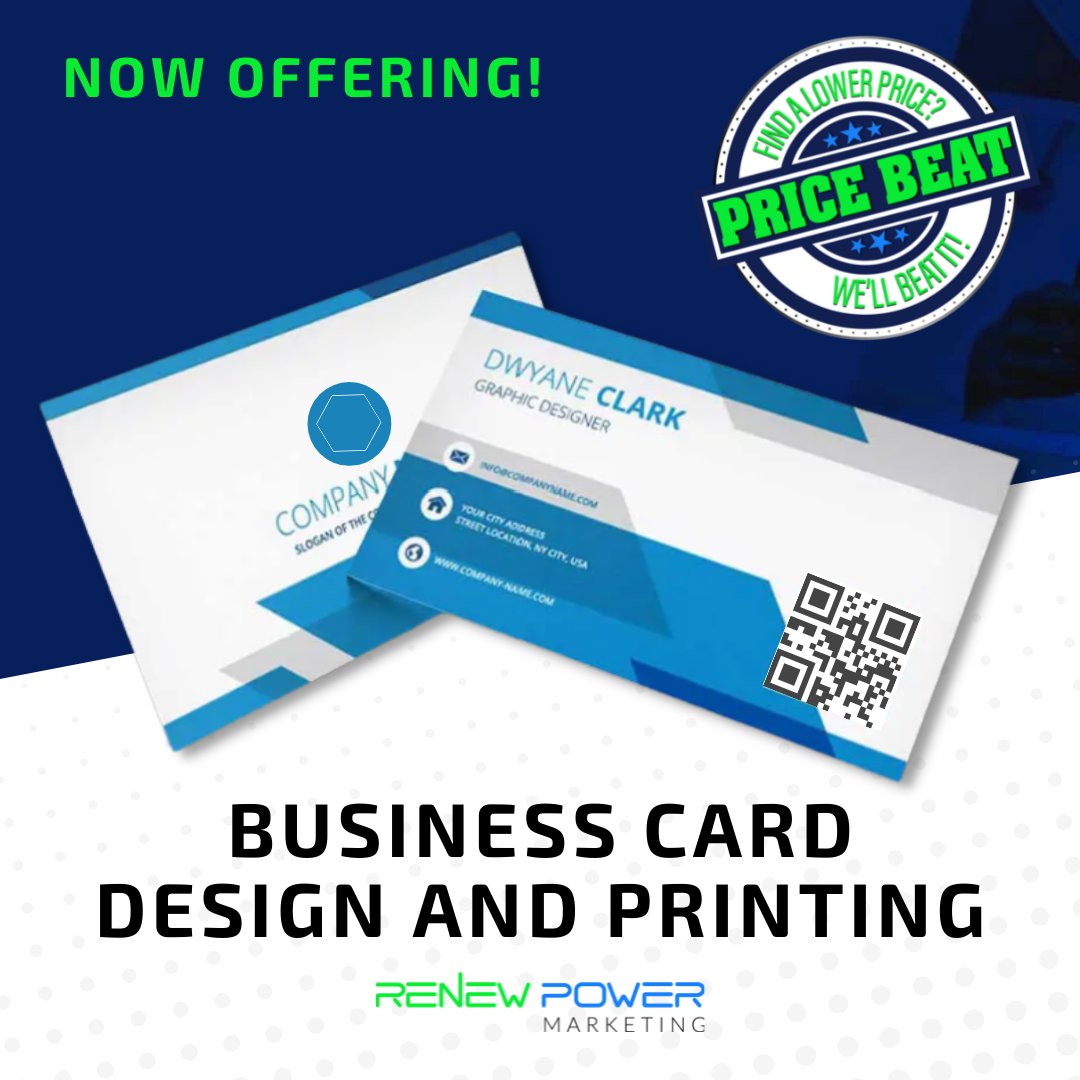 power_renew's tweet photo. Running Low On Business Cards or Need A Redesign? We Have You Covered From Design To Delivery!
#business #smallbusiness #businesscards #rpmengaged https://t.co/2H6uaGPo4W