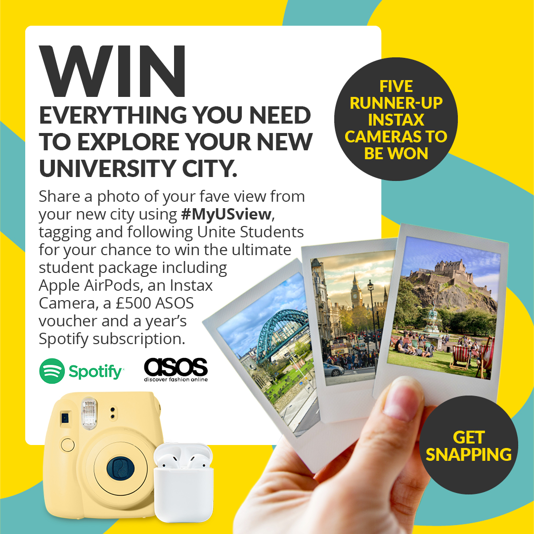 Unite_Student's tweet photo. If you’re about to move in with us, keep an eye out for your free welcome box upon arrival packed with freebies and exclusive discounts, courtesy of @diginbox. 🎁🎉 Plus be in with the chance of winning some top prizes in our #MyUSview competition. T&C’s Apply. https://t.co/2gIpSbaZmA