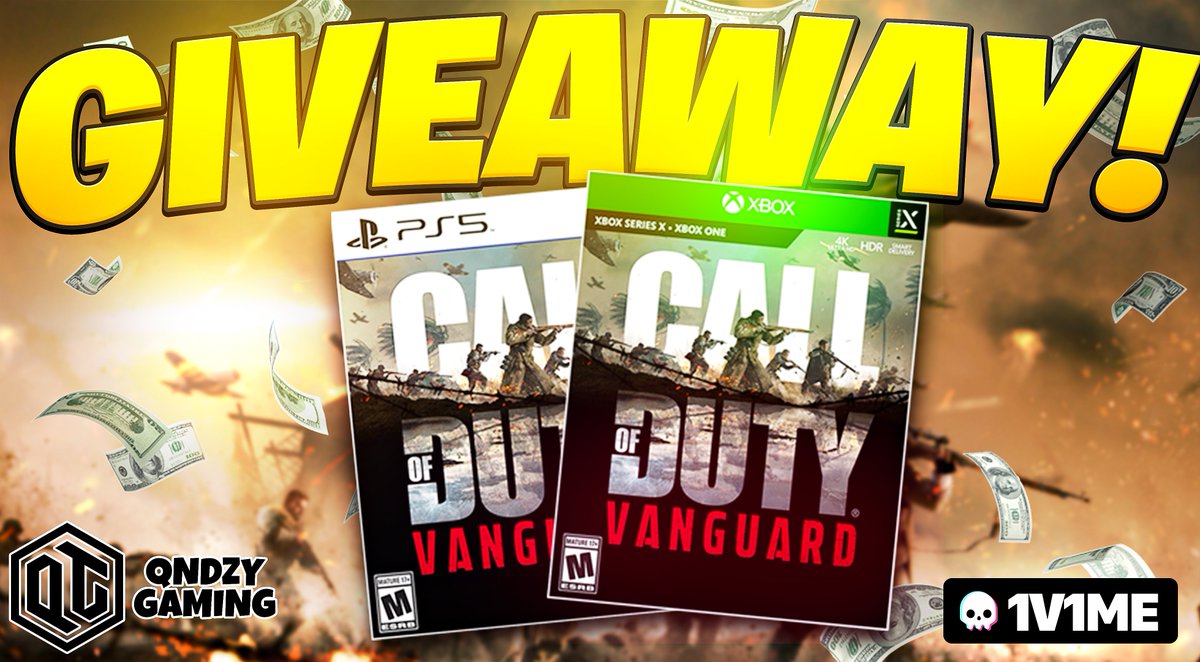 WarzoneAlerts's tweet photo. 🚨Vanguard Giveaway🚨

👉  We are teaming up with @1v1Me to GIVE AWAY 2 copies of #CallofDuty Vanguard. Follow these steps to be able to WIN:

- Follow @WarzoneQG 
- Follow @1v1Me 
- Like &amp; Retweet
- Tag 2 friends

WINNERS will be selected in around 1 week! https://t.co/0cjgnDIoCi