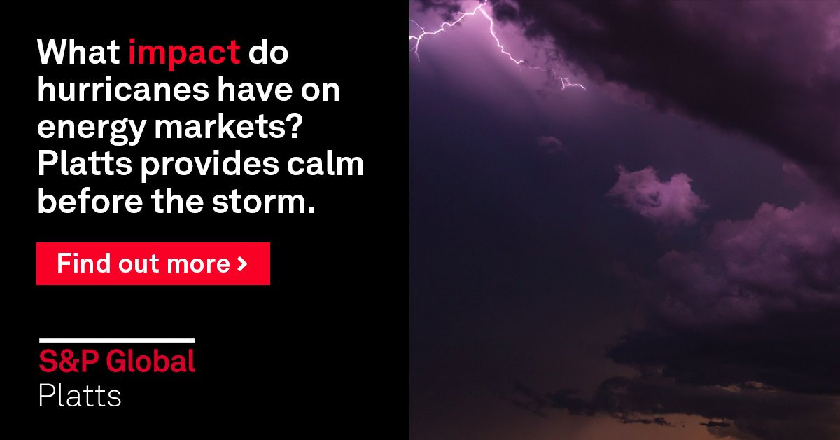 SPGEnergyOil's tweet photo. Insightful coverage and up-to-date information - #Platts has you covered on all fronts this #hurricaneseason. Discover how: https://t.co/SaHsSxpa8t #energymarket #plattsinsight https://t.co/hEKig2bZ0i