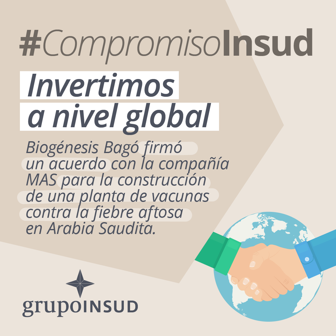 Insud_Arg's tweet photo. #CompromisoINSUD | Nuestra empresa biotecnológica, @biogenesisbago, firmó un acuerdo con la compañía saudí MAS, para la construcción de la planta de vacunas contra la fiebre aftosa más grande y moderna del mundo. https://t.co/FVZ5HYO7kN