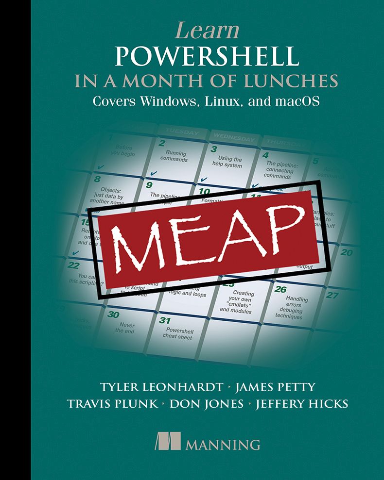 ManningBooks's tweet image. Deal of the Day, Aug 23: Learn dbatools in a Month of Lunches and select titles are on sale today. Check them out: mng.bz/WrEx  
#dataadministrator #sysadmin #dbatools #powershell #windows #linux #macOS #cloudcomputing #docker #containers
