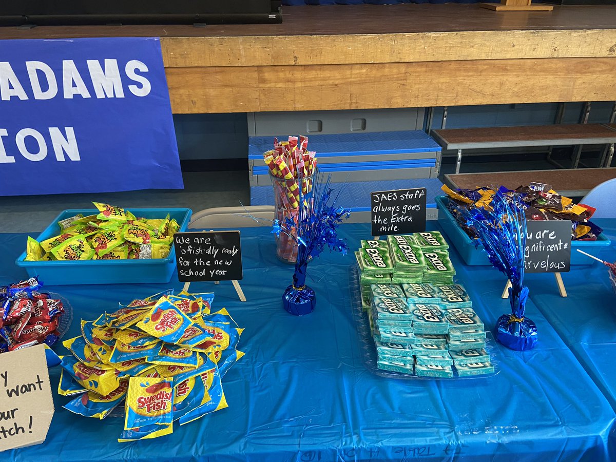 JAelemPrincipal's tweet photo. A sweet beginning to a sweet year!!!  John Adams staff is ready for the school year. #johnadams https://t.co/bh47Ax6wgR