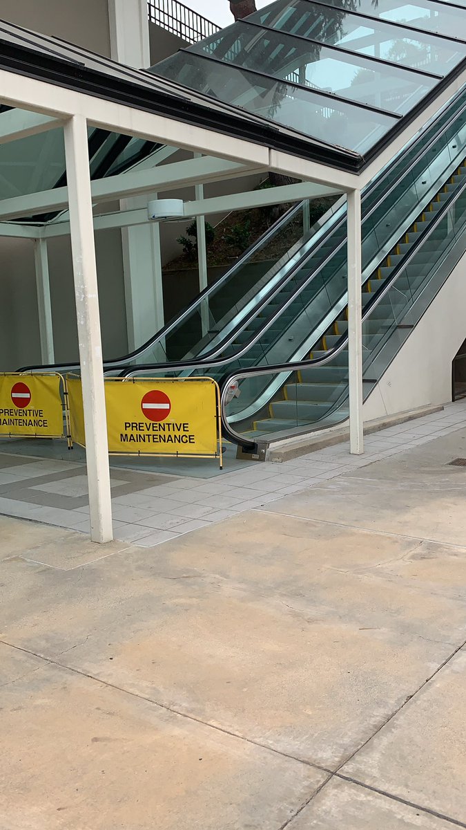 THESE MF ESCALATORS STILL BROKEN