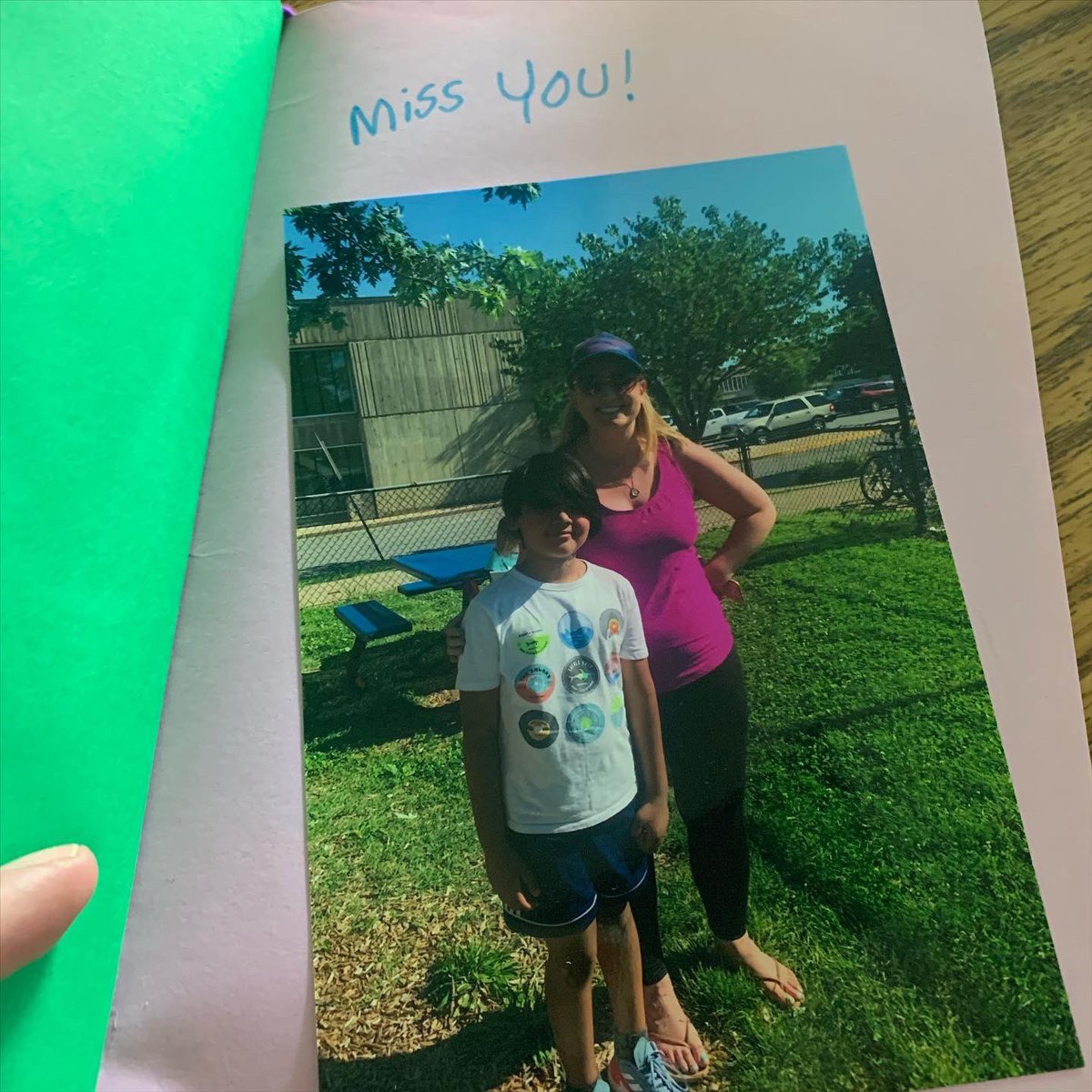 One of my kiddos from last year stopped by to wish me good luck at my new school!! My heart is exploding!!❤️