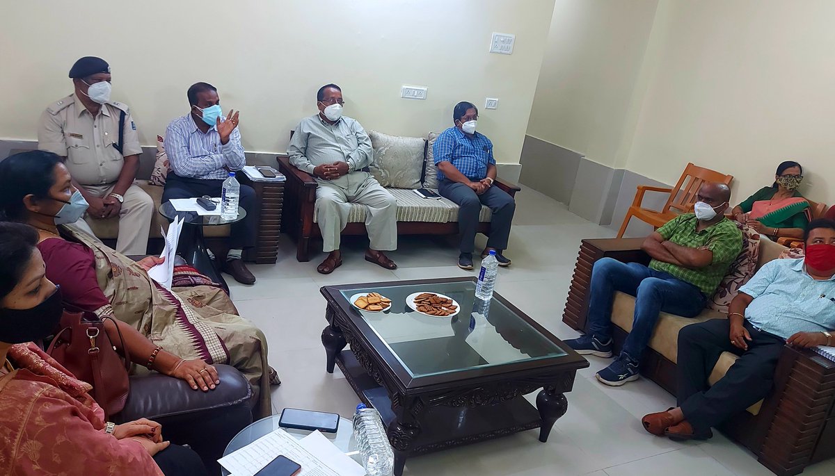 Review meeting on Child Protection and Ashribad scheme at circuit House, Puri on Dated 23.08.2021 with OSCPCR Chairperson and District officials. <a href="/CMO_Odisha/">CMO Odisha</a> <a href="/Naveen_Odisha/">Naveen Patnaik</a> <a href="/WCDOdisha/">Department of WCD, Government of Odisha</a> <a href="/TukuniSahu/">Tukuni Sahu</a> <a href="/samarth_verma/">Samarth Verma</a> @Puri_Official <a href="/CwcPuri/">CWC, Puri</a> <a href="/OSCPSOD/">OSCPS Odisha</a> <a href="/OSCPSODISHA/">OSCPS</a> <a href="/oscpcr/">Ms. Sandhyabati Pradhan Chairperson OSCPCR</a>