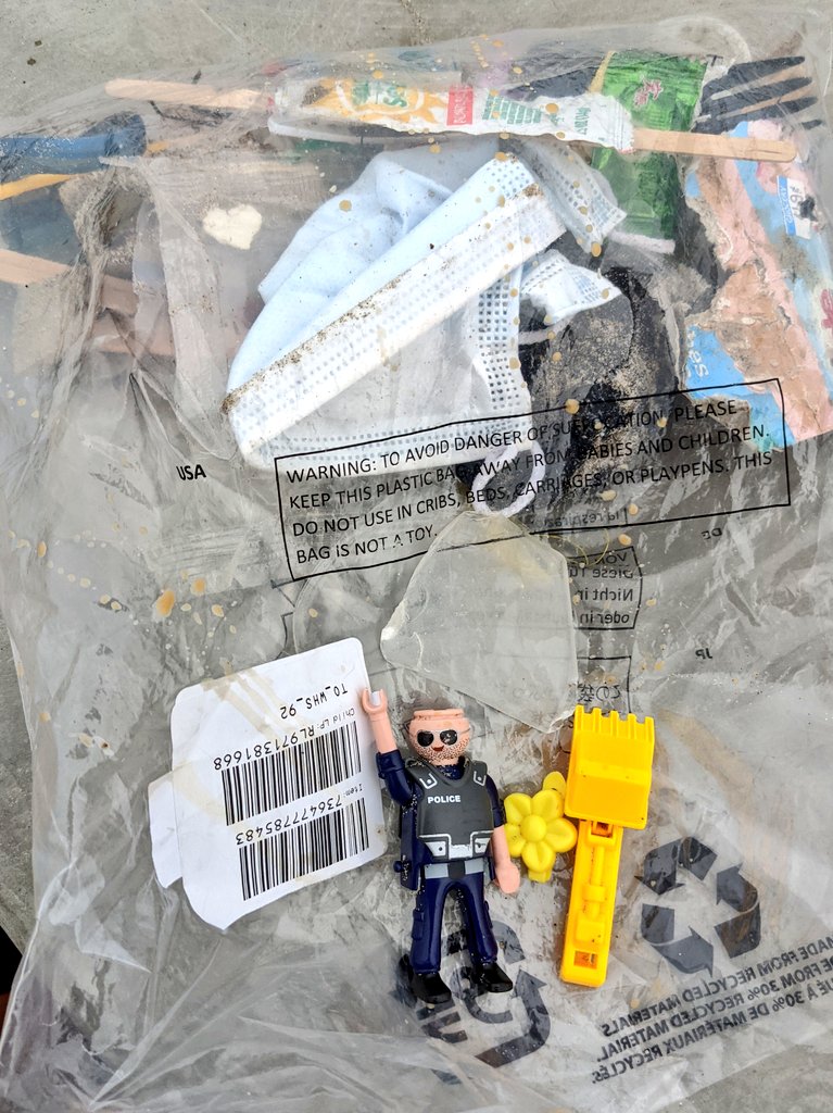 SBCaliLivin's tweet photo. Small finds today! @LegoLostAtSea #MicroplasticMonday #TrashySB #CleanSB #BeachClean https://t.co/NrBbSND1wS