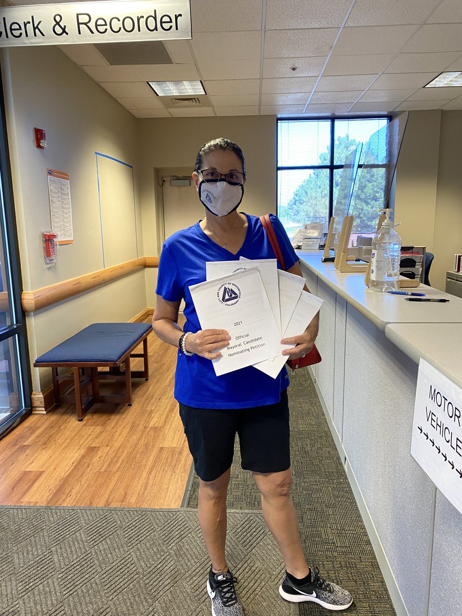 This morning I submitted over 100 signatures to qualify for the November ballot. Thanks all for the outpouring of support! #copolitics