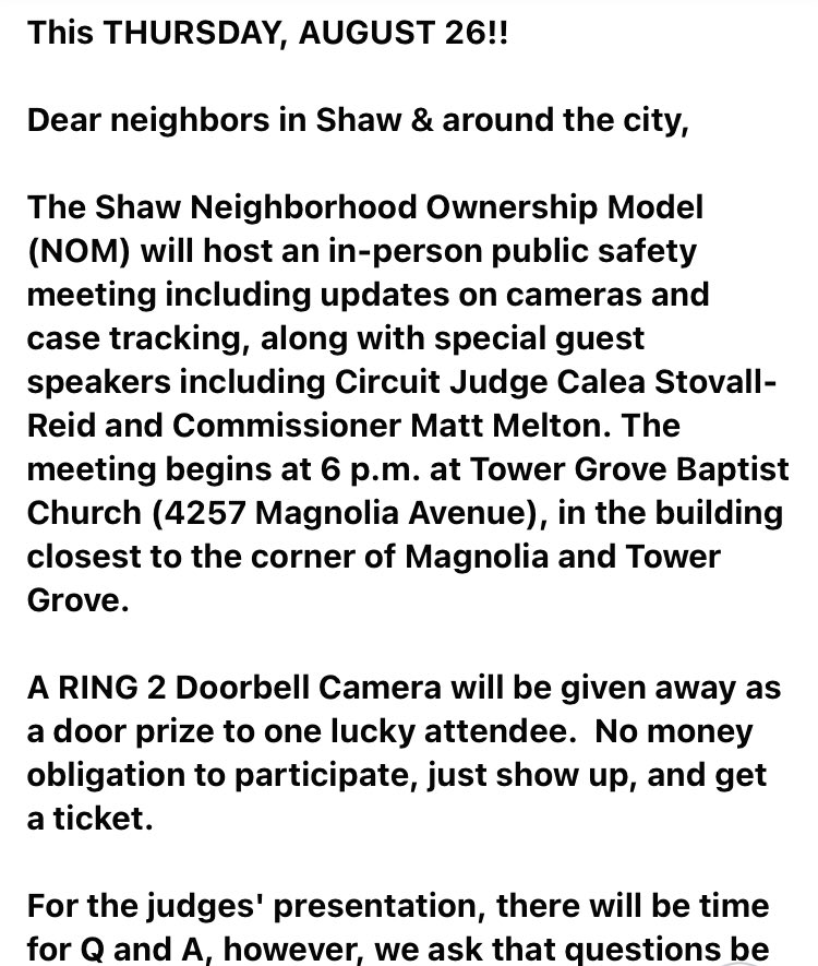 Shaw Neighborhood Ownership Model tweet media