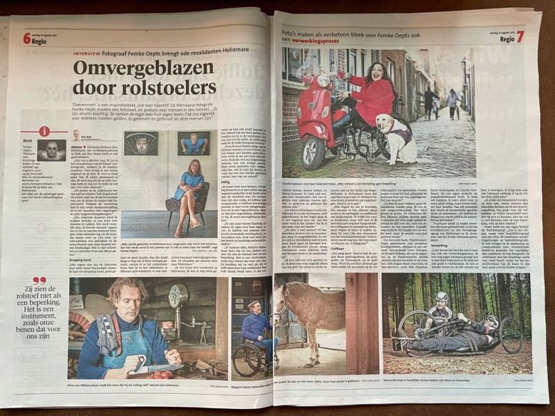 ondernemerstuin's tweet photo. Afgelopen zaterdag huurder @FOepts in het @nhdagblad. Een prachtig interview over haar uitgekomen boek ‘Overwinnen’. 

Meer dan de moeite waard en in te kijken in de wachtruimte van ons pand! https://t.co/0HQR5zw55l