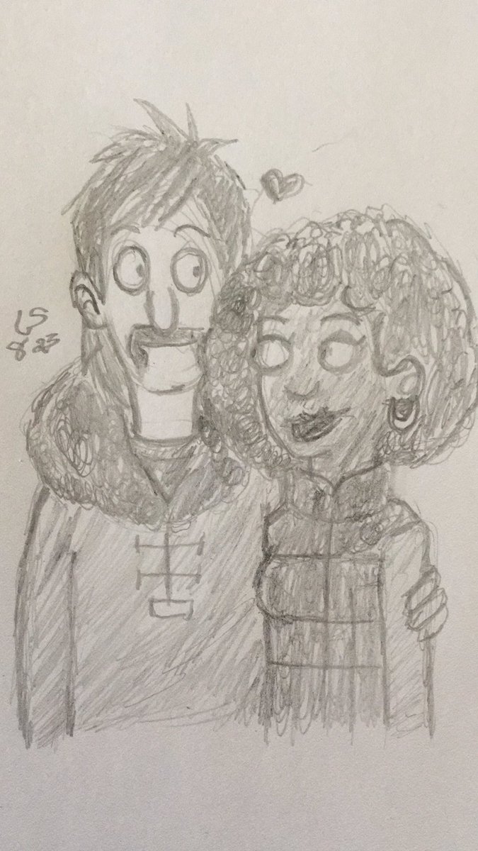 littlelady19881's tweet photo. Quick doodle of Wolf and Honeybee from @GreatNorthFOX because why not. #myart #2020sanimatedsitcom #thegreatnorth #wolftobin #honeyshawtobin #willforte https://t.co/s2OaEzvE6M