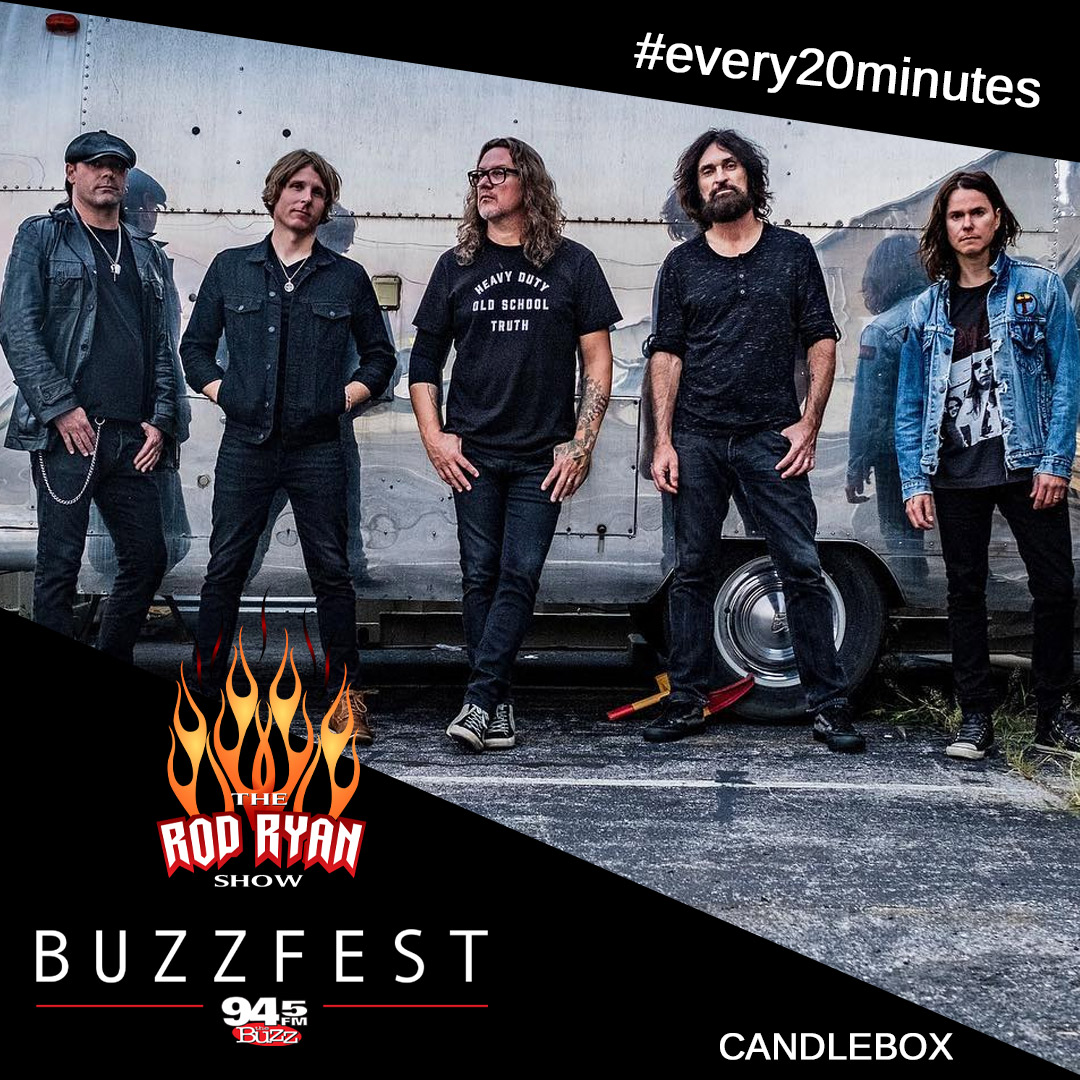 Attend #Buzzfest on us presented by #budlight and <a href="/945thebuzz/">94.5 The Buzz</a>. Win a pair of tickets right now. All you have to do is retweet this post for your chance to win. The winner will be selected at 7:00 am today. #every20minutes #therodryanshow  <a href="/candlebox/">CANDLEBOX</a>